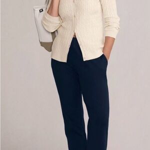 Lands' End Petite Sport Knit Black Straight Leg Pant - NWOT Sz. M-Petite